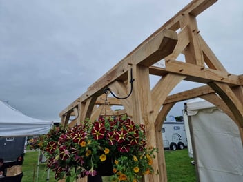 Oak frame building by Mottaghan Reid at Staffordshire County Show